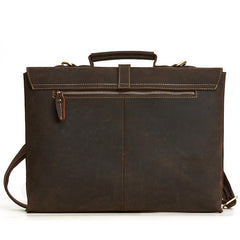 Vintage LEATHER MENS BRIEFCASE BUSINESS Bag VINTAGE 14inch Laptop SHOULDER BAG HANDBAGS FOR MEN