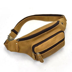 COOL LEATHER MENS FANNY PACK FOR MEN BUMBAG Vintage WAIST BAGS for Men