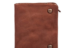 Handmade Genuine Leather Wallet billfold Leather Wallet Slim Bifold Wallet Bag For Women - EverHandmade
