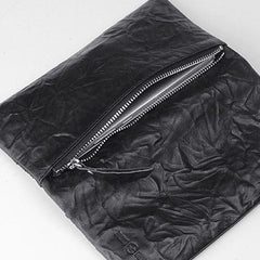 Handmade Leather Mens Cool Long Leather Wallet Bifold Clutch Wallet for Men