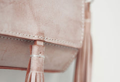 Handmade leather beige purse phone bag shoulder bag cossbody bag purse women - EverHandmade
