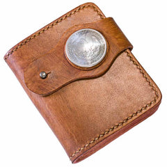 Handmade Leather billfold Mens Chain Biker Wallet Cool Leather Wallet With Chain Wallets for Men