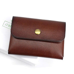 Leather Mens Front Pocket Wallet Small Wallet Card Wallet Change Wallets for Men