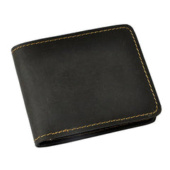 Cool Leather Mens Slim Small Wallet billfold Money Clip Front Pocket Wallet for Men