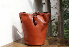 Handmade Leather bag for women leather shoulder bag crossbody bag bucket bag - EverHandmade