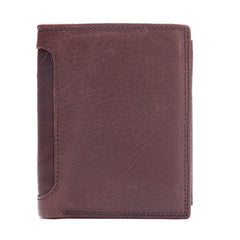Vintage Leather Small Mens Wallet Bifold billfold Wallet for Men