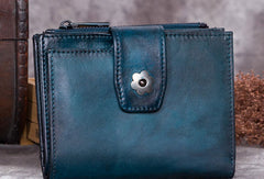 Genuine Leather Wallet billfold Wallet Vintage Wallet Purse Fo Women