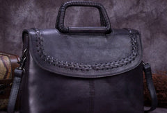 Genuine Leather Handbag Vintage Crossbody Bag Shoulder Bag Purse For Women - EverHandmade