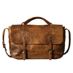 Handmade Leather Mens Cool Shoulder Bag Messenger Bag for men