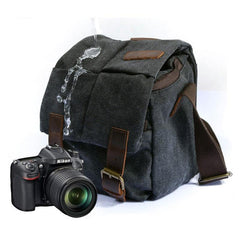 Mens Small Canvas Camera Messenger Bag Side Bag Camera Shoulder Bag for Men