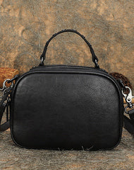 Vintage Leather Womens Around Handbag Shoulder Bags Crossbody Purse for Women