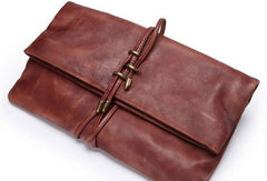 Handmade Leather clutch purse shoulder bag for women leather crossbody bag - EverHandmade