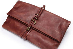 Handmade Leather clutch purse shoulder bag for women leather crossbody bag