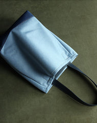 Womens Blue Nylon Shoulder Tote Bags Best Nylon Tote Handbag Shopper Bags Purse for Ladies
