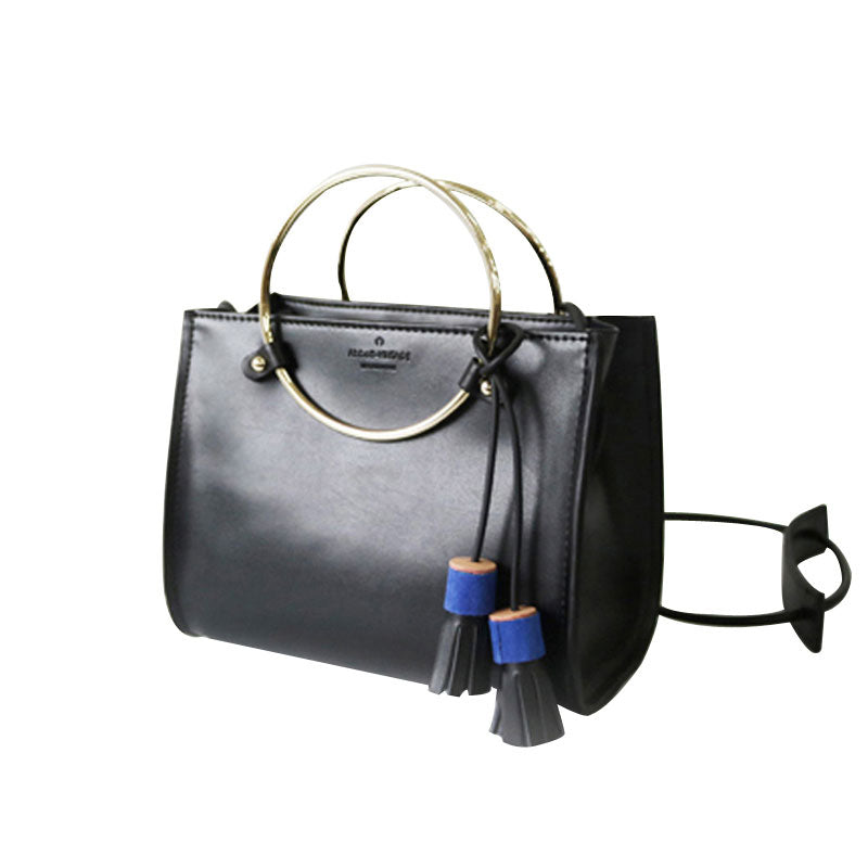 Stylish Leather Black Womens Handbag Crossbody Bag Purse Shoulder Bag for Women