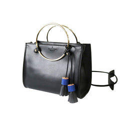 Stylish Leather Black Womens Handbag Crossbody Bag Purse Shoulder Bag for Women