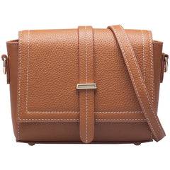 Minimalist Leather Womens Stylish Small Shoulder Bag Crossbody Purse for Women