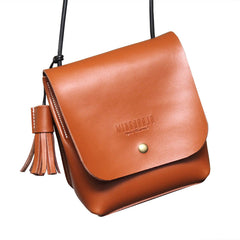 Cute LEATHER WOMEN Square SHOULDER BAG Mini Crossbody Purses FOR WOMEN