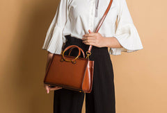 Genuine Leather crossbodybag handbag shoulder bag for women leather bag - EverHandmade