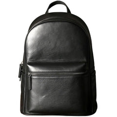 Leather Mens Large Cool Backpack Black Travel Backpack Hiking Backpack for men