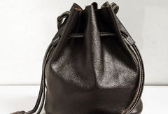 Handmade Leather bucket bag shoulder bag for women leather crossbody bag