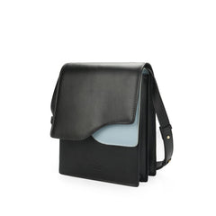 Stylish Leather White Black Womens Shoulder Bag Crossbody Bag Purse for Women