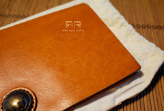 Handmade Genuine leather clutch travel wallet passport wallet purse long wallet women - EverHandmade
