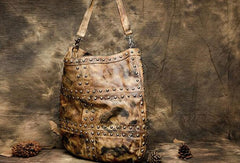 Handmade Leather handbag purse shoulder bag for women leather shopper bag