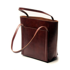 Stylish LEATHER Brown WOMEN Tote Bag Tote Shoulder Purses FOR WOMEN