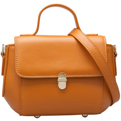 Small Leather Stylish Womens Mini Handbag Doctor Shoulder Bag for Women