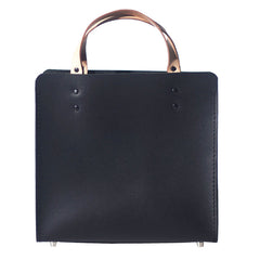 Handmade Leather Black Womens Tote Purses Handbag Tote Bag for Women