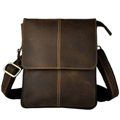 Mens Leather Small COURIER BAG Side Bag Waist Pouch Holster Belt Case Belt Pouch for Men