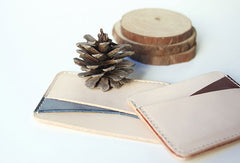 Handmade leather card slot small wallet purse coin wallet purse mini women - EverHandmade