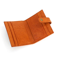 Leather Mens Front Pocket Wallet Card Wallet Small Slim Wallet Change Wallet for Men