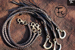 Leather trucker wallet Chain biker wallet Chain for chain wallet with dragon hook