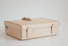 Handmade Leather briefcase small suitcase shoulder bag for crossbody bag - EverHandmade