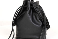 Handmade small phone bucket purse leather crossbody bag shoulder bag women