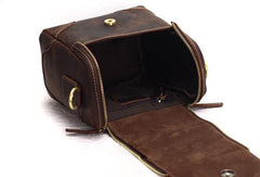 Leather Mens Camera Bag Camera Case SHoulder Bag Messenger for men - EverHandmade
