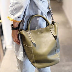 White Bucket Bag Bucket Tote Bag Bucket Bag With Zipper - Annie Jewel
