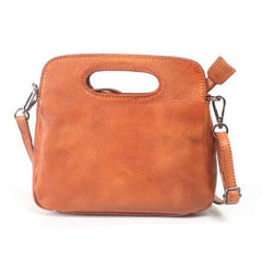 Women's Satchel Purse Brown Leather Satchel Purse - Annie Jewel