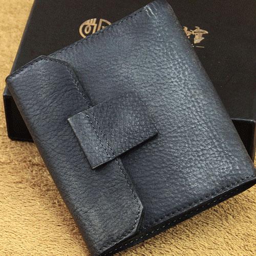 Handmade Mens Cool billfold Leather Wallet Men Small Wallets Trifold for Men