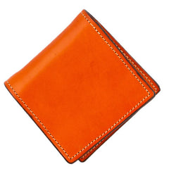 Handmade Leather Mens billfold Wallet Cool Slim Wallet Biker Wallet for Men