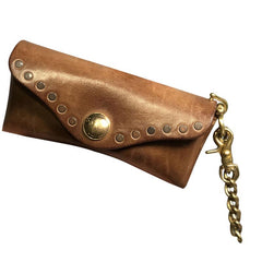 Handmade Mens Womens Cool Wooden Leather Glasses Case Glasses Box Glasses Holder Eyeglass Case