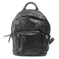 Womens Black Backpack Purse Leather Book Bag Purse - Annie Jewel