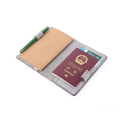 Handmade Leather Cute Womens Passport Wallet Long Travel Wallet for Women