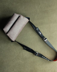 Stylish Womens Coffee Leather Sling Bag Crossbody Shoulder Bag Purse Sling Pack for Ladies