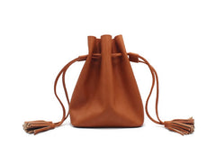 Genuine Leather Bucket Bag Purse Bag Shoulder Bag for Women Leather Crossbody Bag - EverHandmade