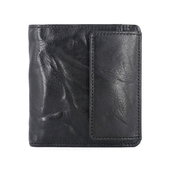 Leather Mens Front Pocket Wallet Small Wallet Slim Wallet billfold Card Wallet for Men