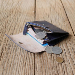 Leather Mens Front Pocket Wallet Card Wallets Slim Small Change Wallets for Men