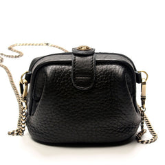 Vintage LEATHER WOMEN Mini Doctor Purse Chain SHOULDER BAG Purses FOR WOMEN